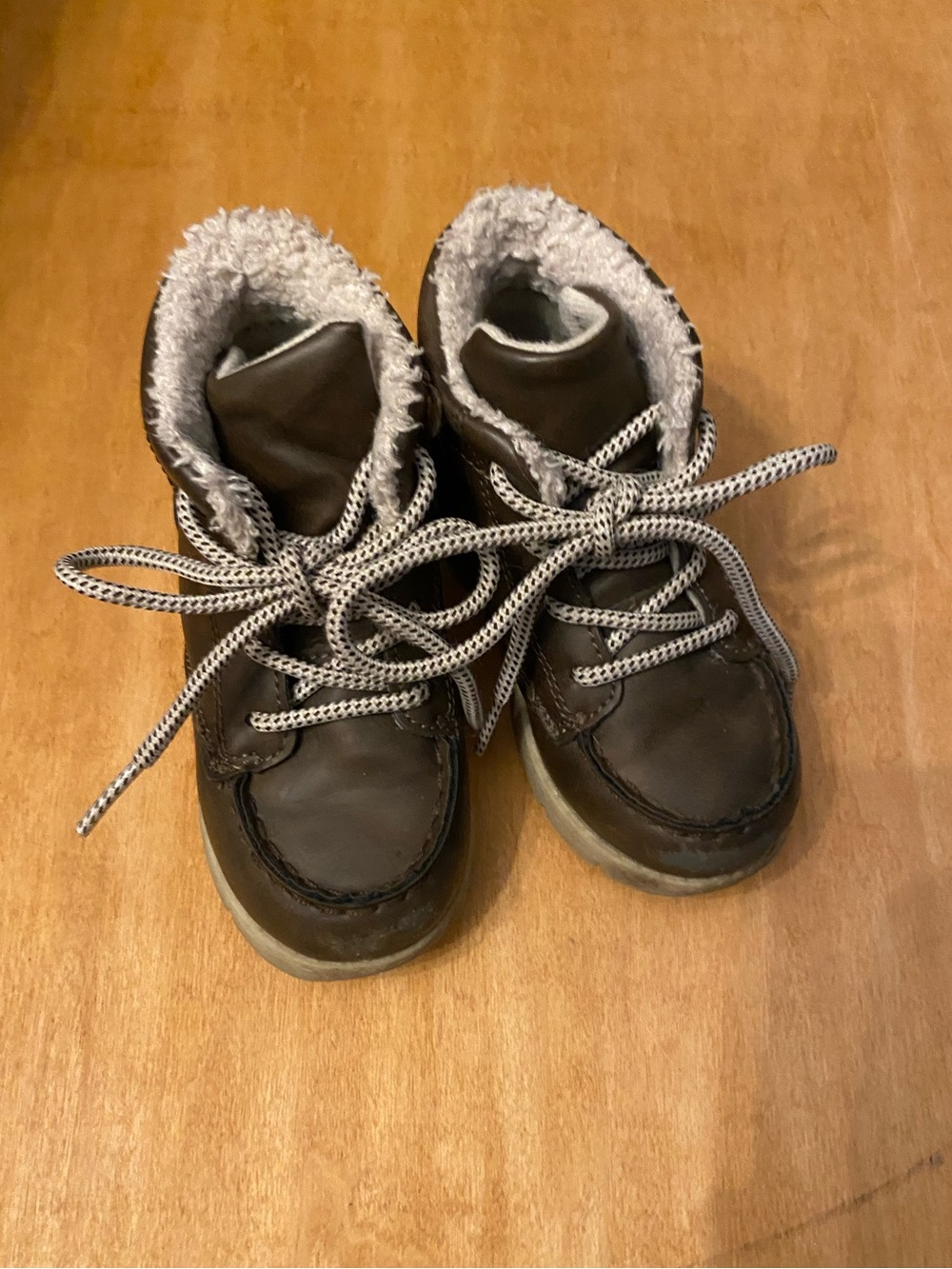 Toddler Brown Faux-Fur Lined Boots